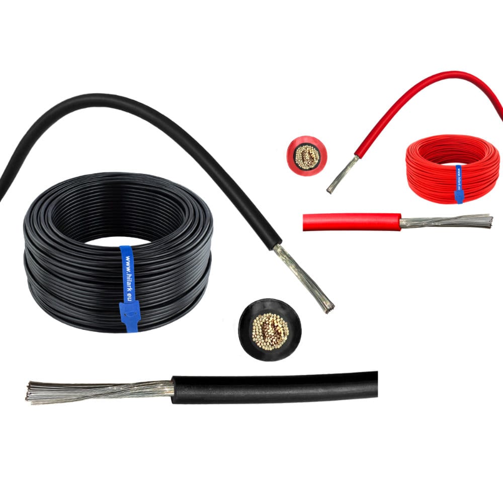 Solarkabel Set rot 100m + schwarz 100m 1x6mm² – Bild 3
