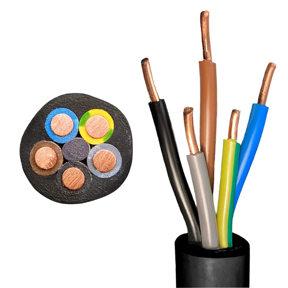 Erdkabel YKY 5x10mm² NYY-J 1m – Bild 3
